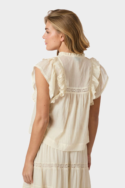 Jayla S Voile Top Light yellow - 159881 Thumbnail