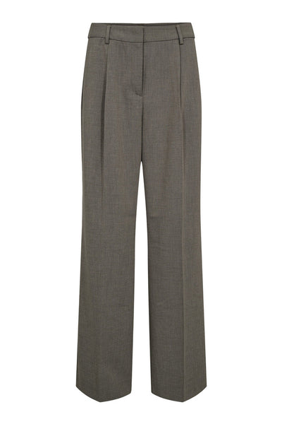 Nicole Pleat Pant Beige Melangé - HL10369 Thumbnail