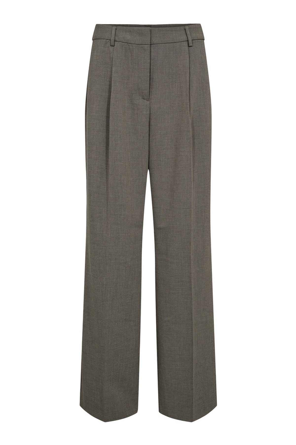 Nicole Pleat Tall Pant Beige Melangé - HL10427