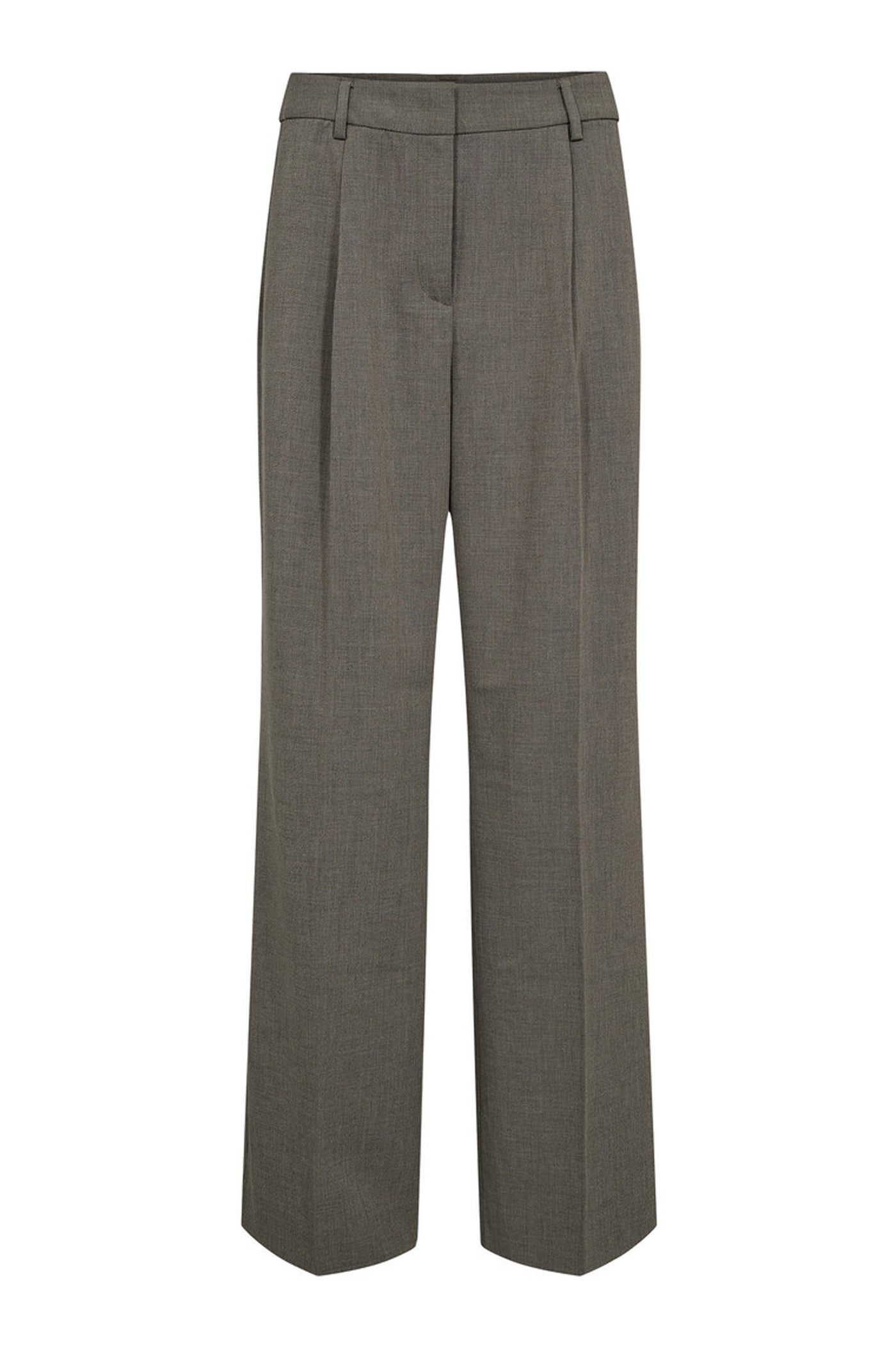 Nicole Pleat Tall Pant Beige Melangé - HL10427