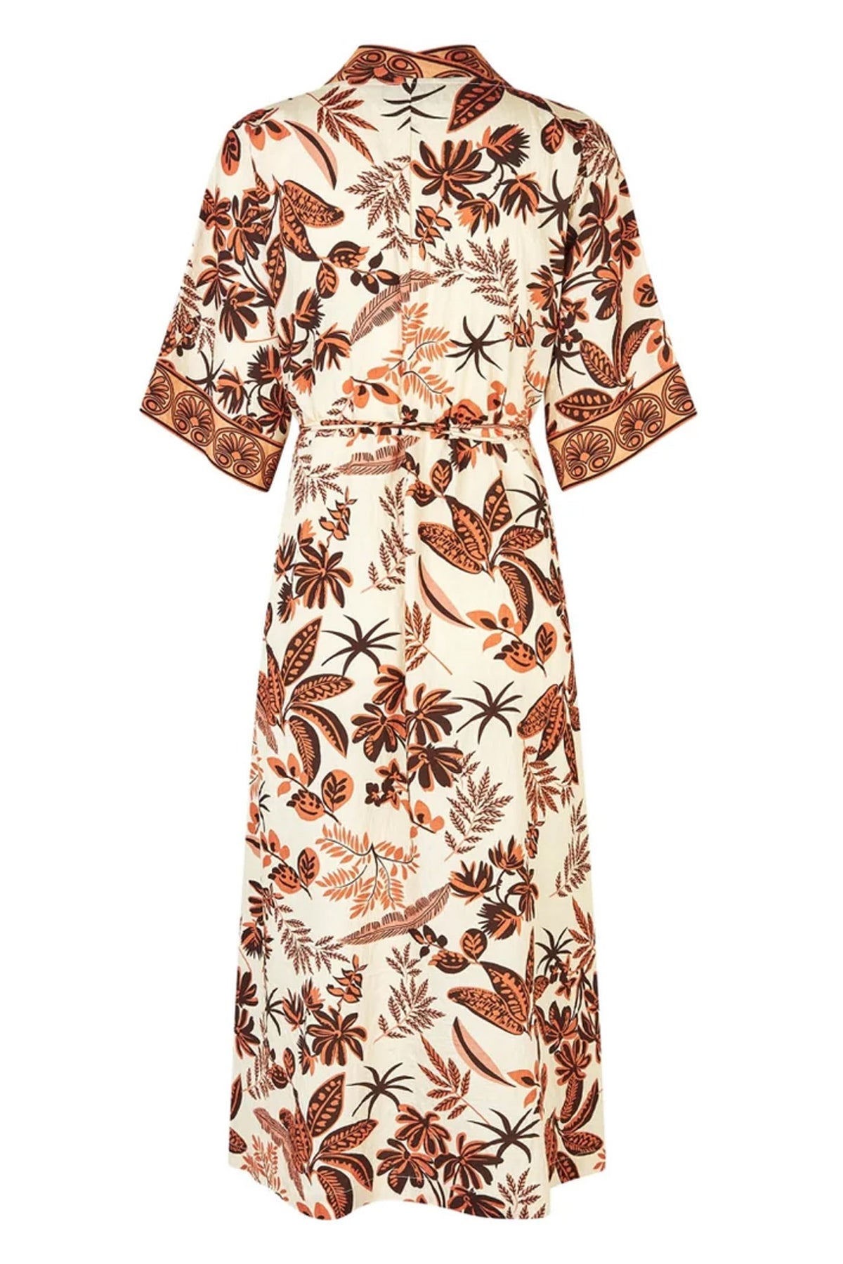 Jemimall Maxi Dress 3/4 Creme - 26110-3004