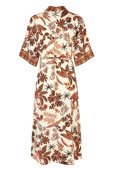 Jemimall Maxi Dress 3/4 Creme - 26110-3004 Thumbnail