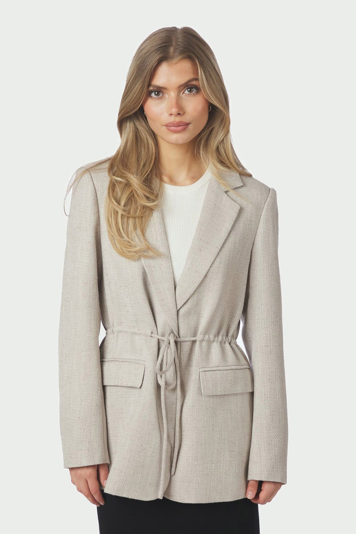 Jemmie Boucl. Blazer Natural - 168251