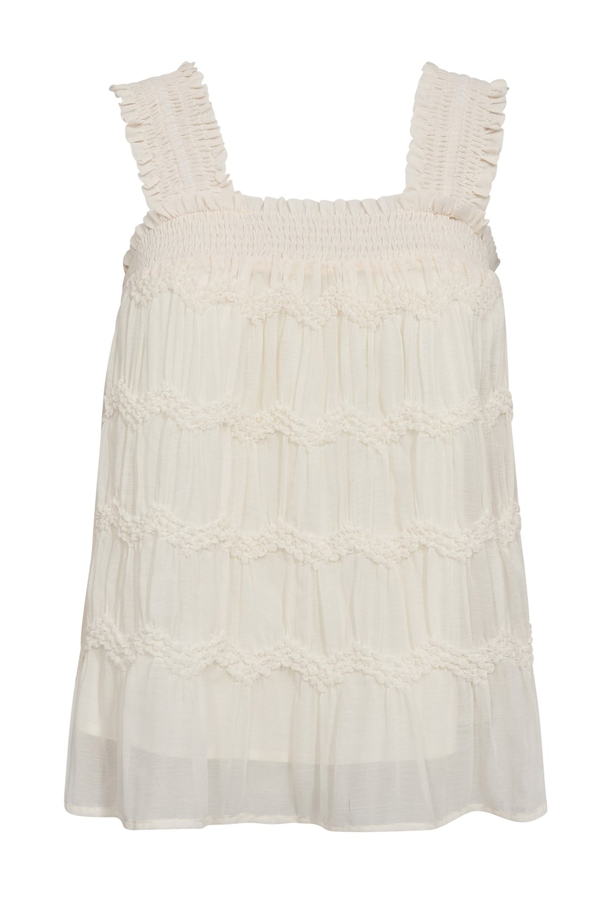 JerryCC Smock Strap Top 11-Off white - 45163