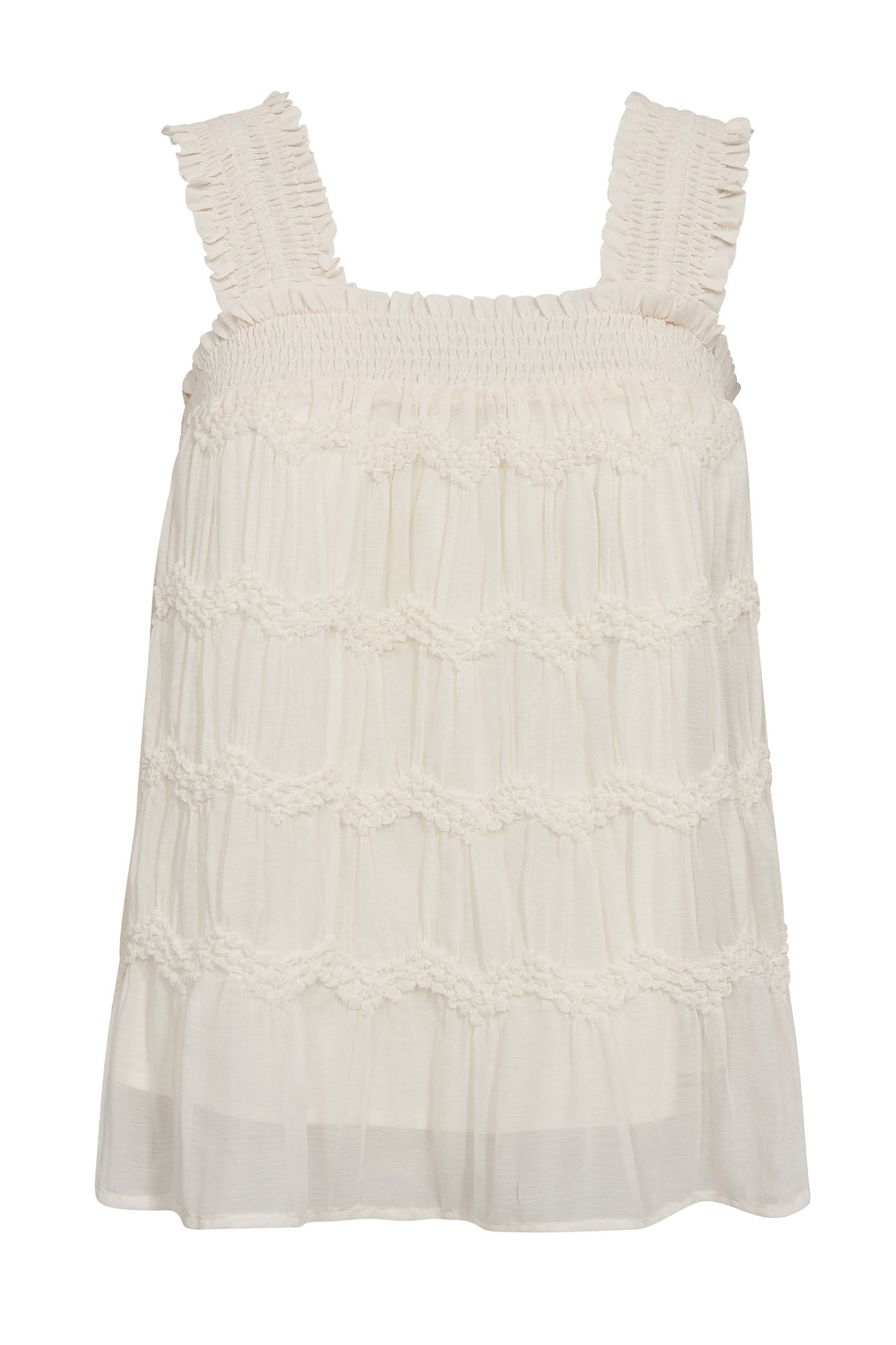 JerryCC Smock Strap Top 11-Off white - 45163