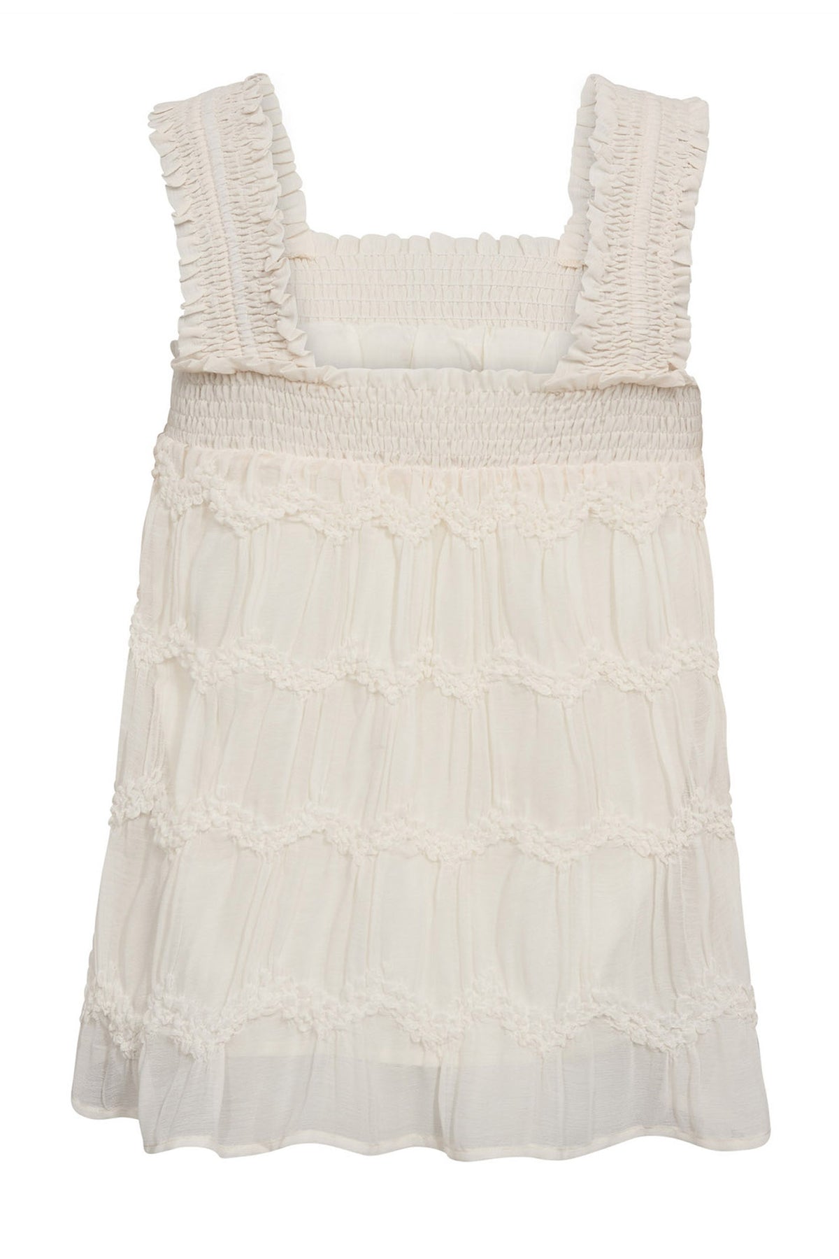 JerryCC Smock Strap Top 11-Off white - 45163