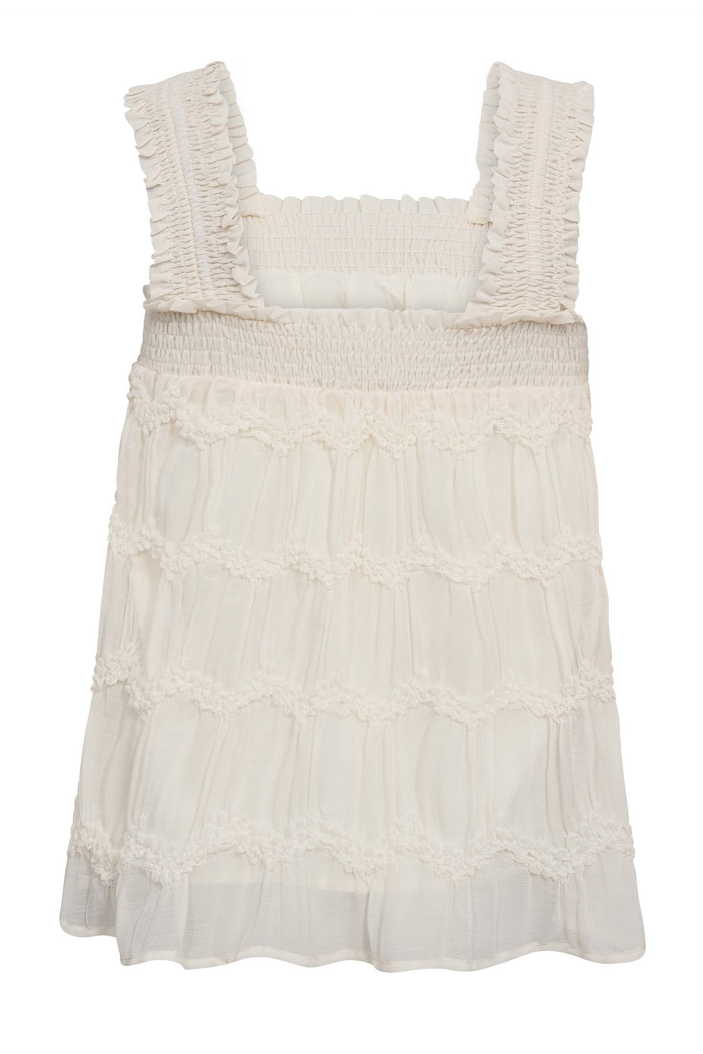 JerryCC Smock Strap Top 11-Off white - 45163