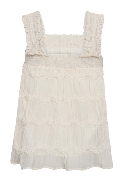 JerryCC Smock Strap Top 11-Off white - 45163 Thumbnail