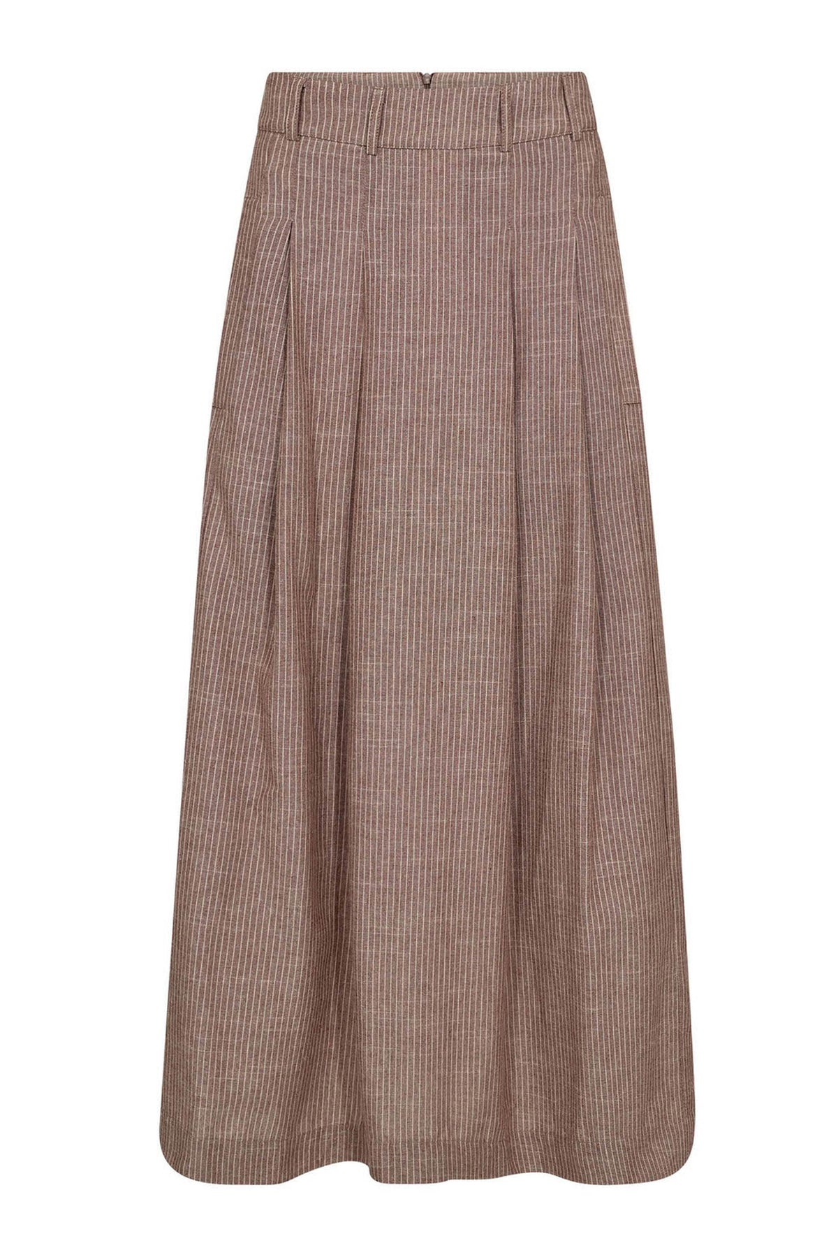 JihoCC Anya Pleat Skirt 46-Brown - 44041