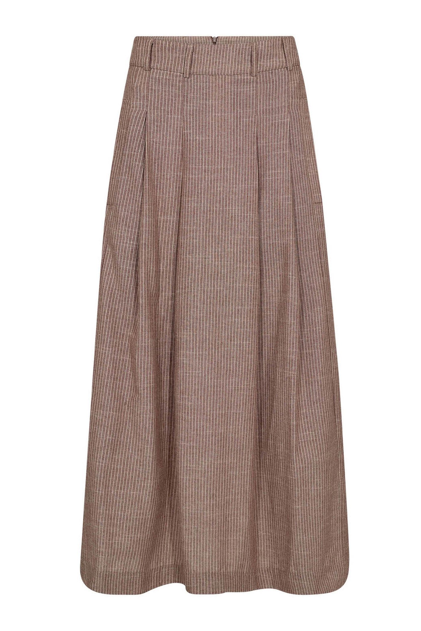 JihoCC Anya Pleat Skirt 46-Brown - 44041