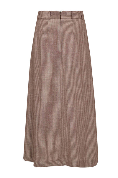 JihoCC Anya Pleat Skirt 46-Brown - 44041 Thumbnail