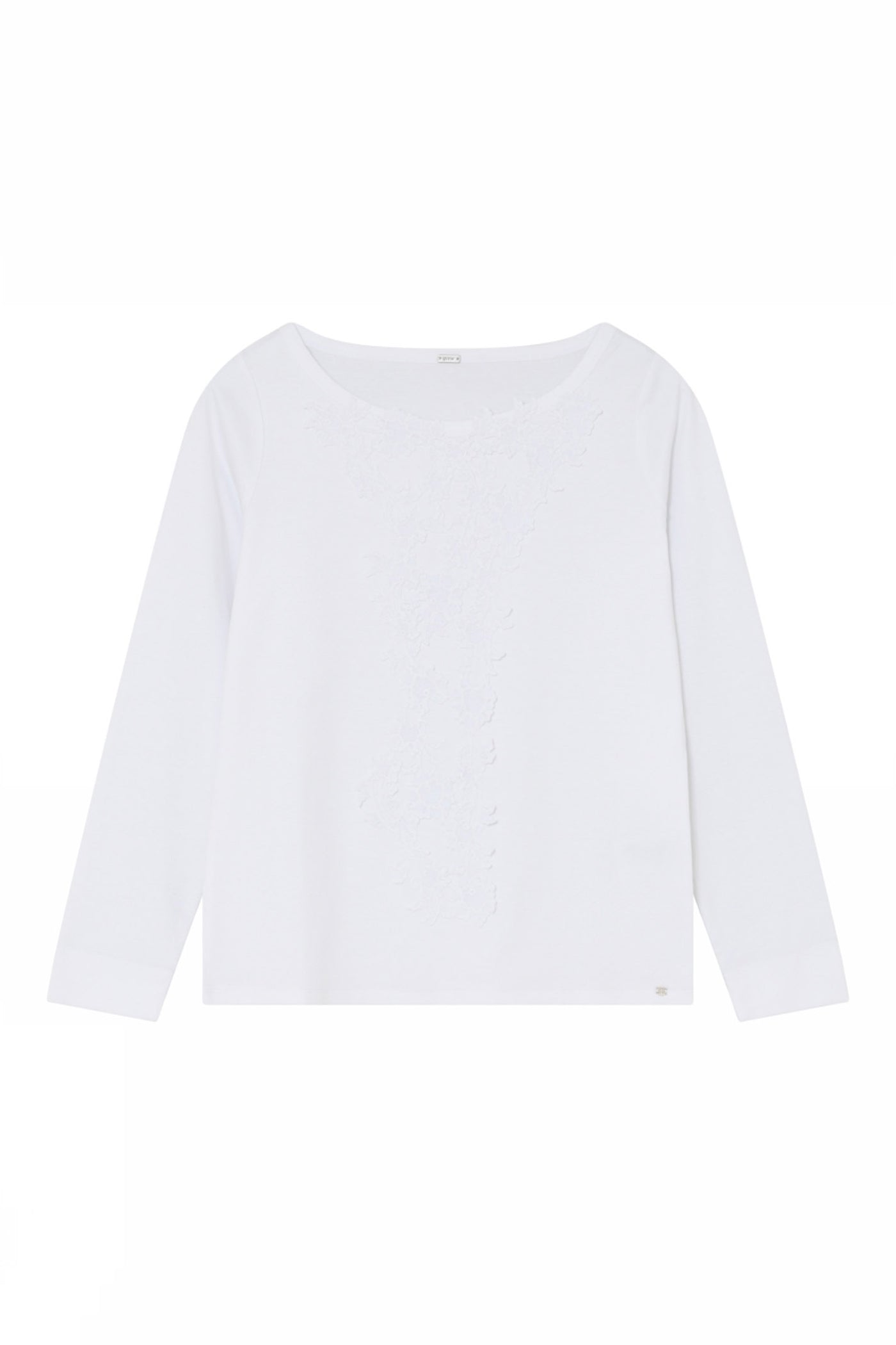 Jill, t-shirt L/S 1000-White - 60704/1515