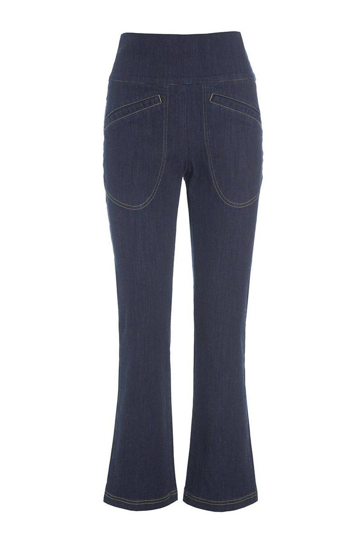Jinzu bukser med svaj Dark Jeans Blue - 257-2445-5410