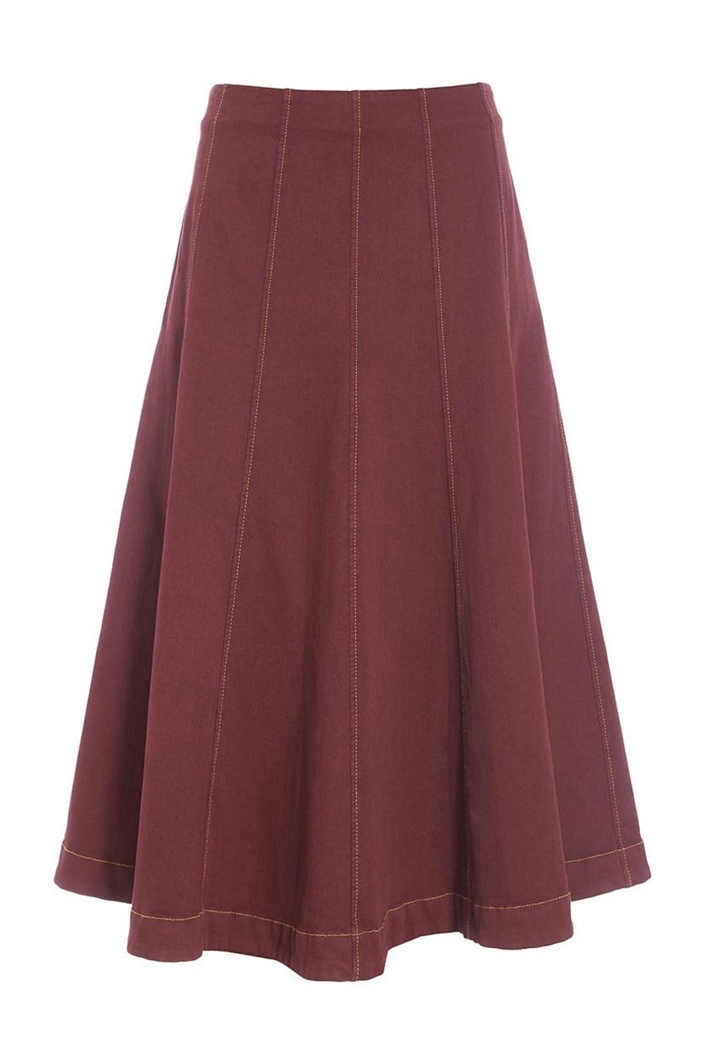 Jinzu maxi nederdel Maroon - 257-2445-5413