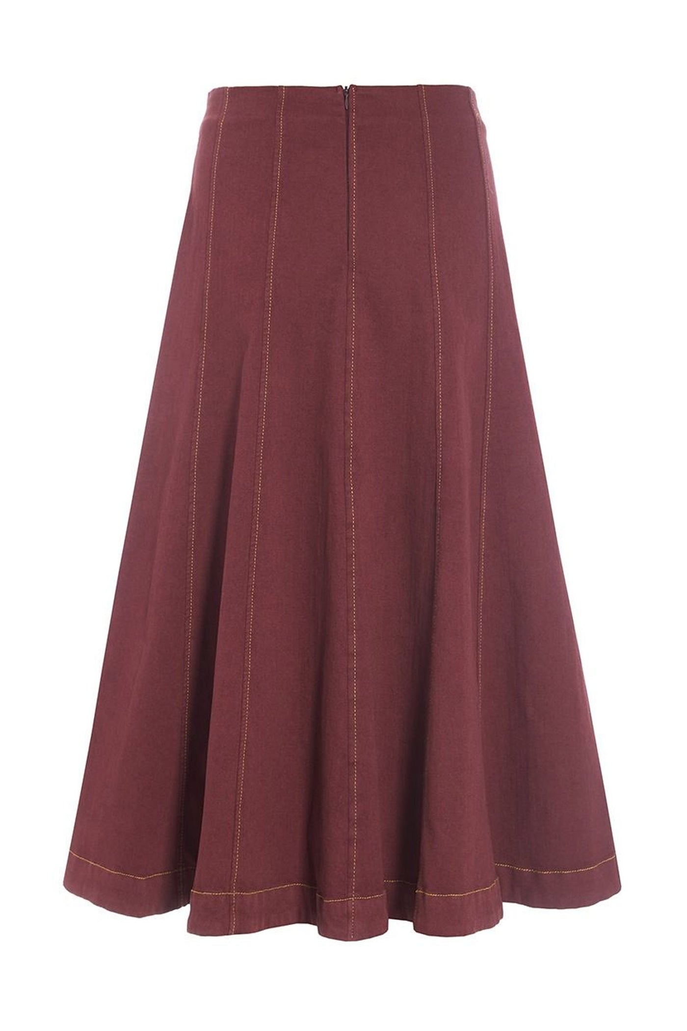 Jinzu maxi nederdel Maroon - 257-2445-5413