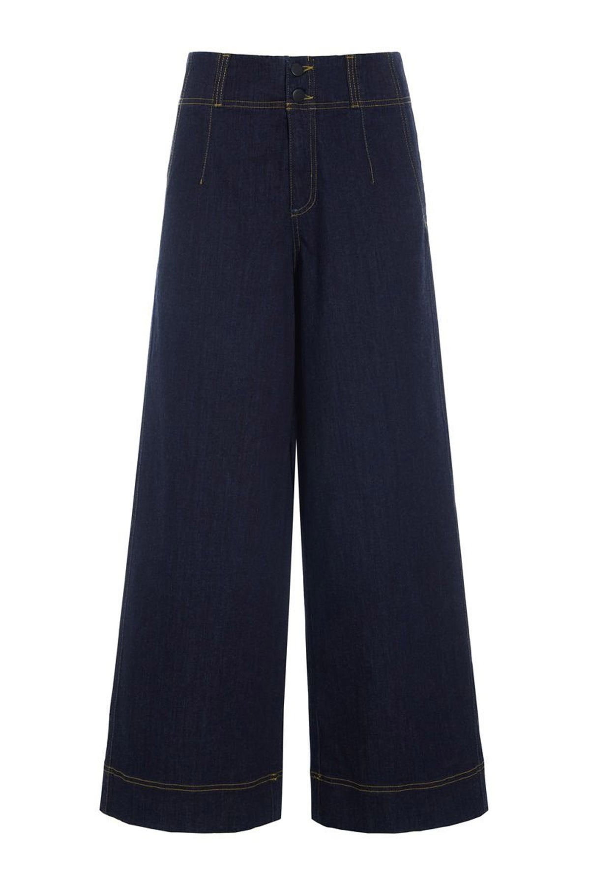 Jinzu vide bukser Dark Denim - 261-2445-5607