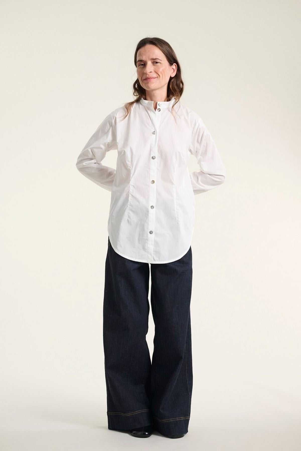 Jinzu vide bukser Dark Denim - 261-2445-5607