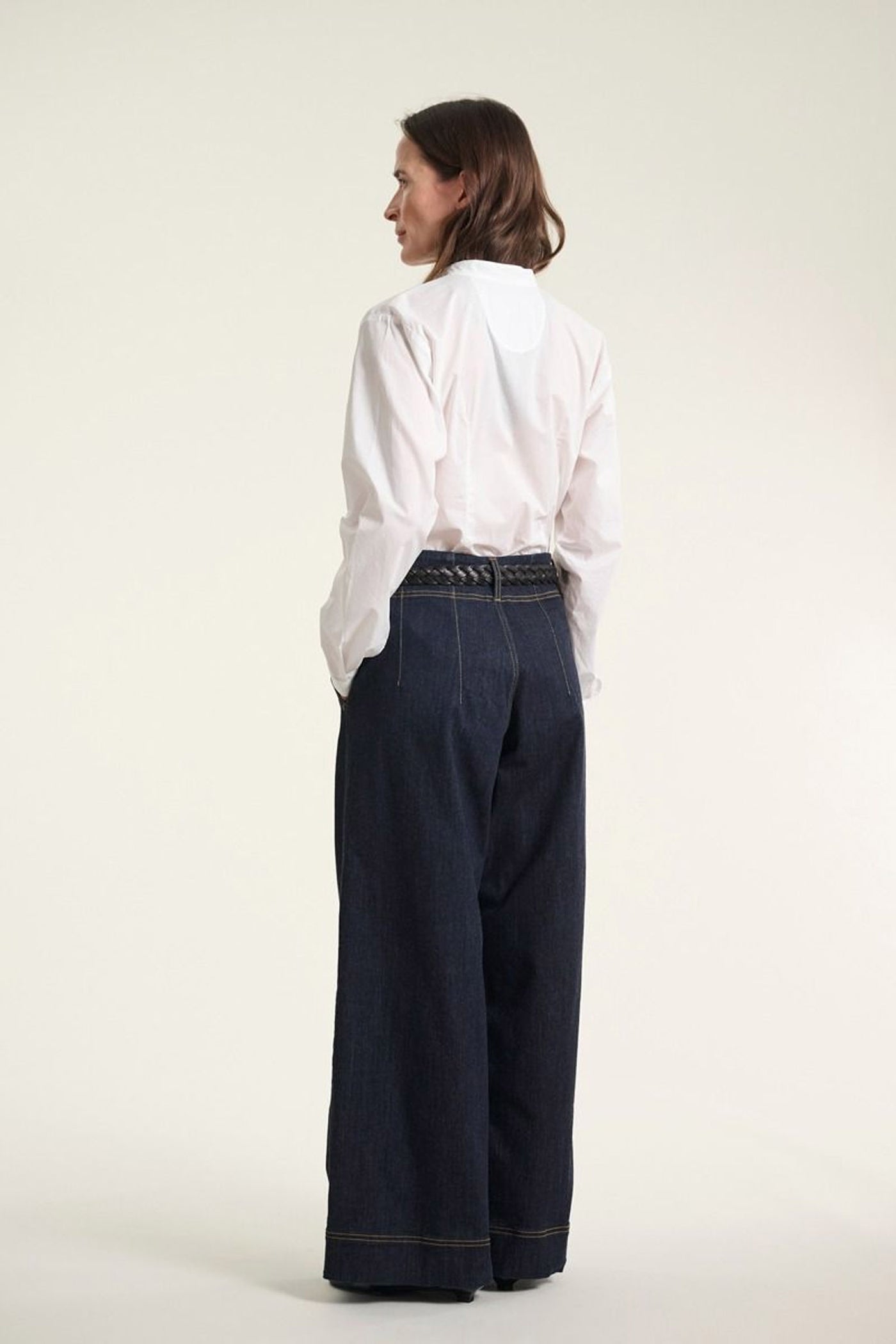 Jinzu vide bukser Dark Denim - 261-2445-5607