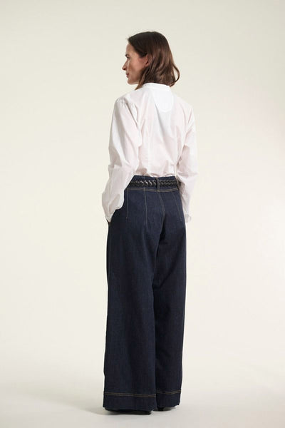Jinzu vide bukser Dark Denim - 261-2445-5607 Thumbnail