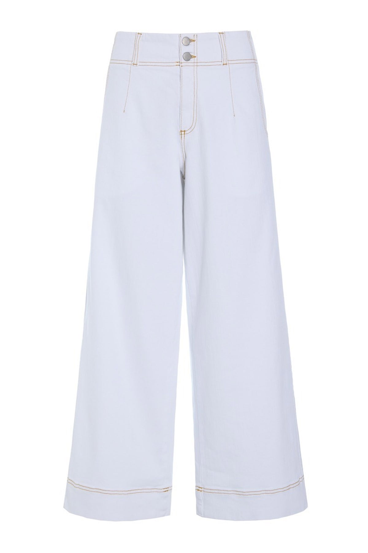 Jinzu vide bukser White - 261-2445-5607