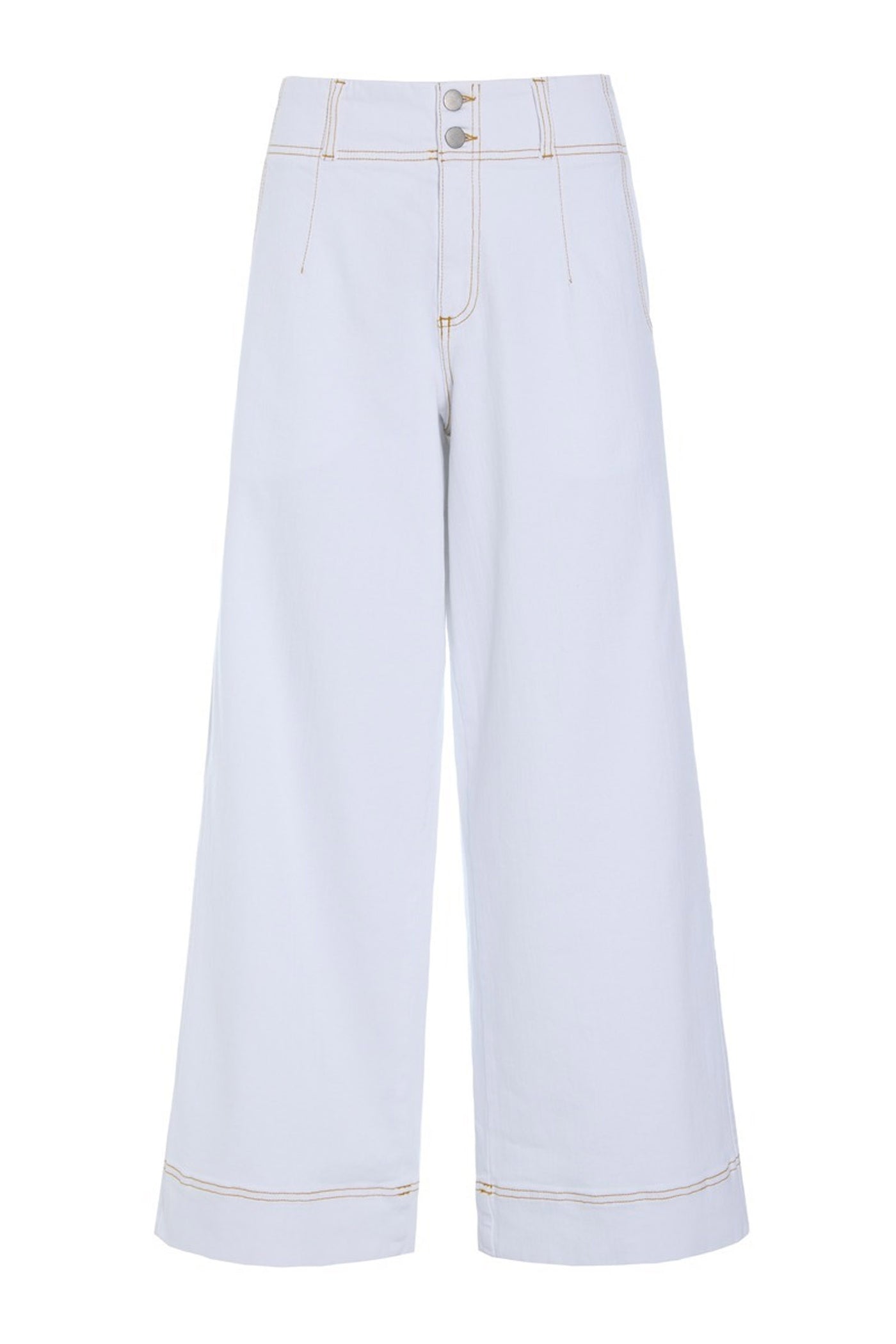 Jinzu vide bukser White - 261-2445-5607