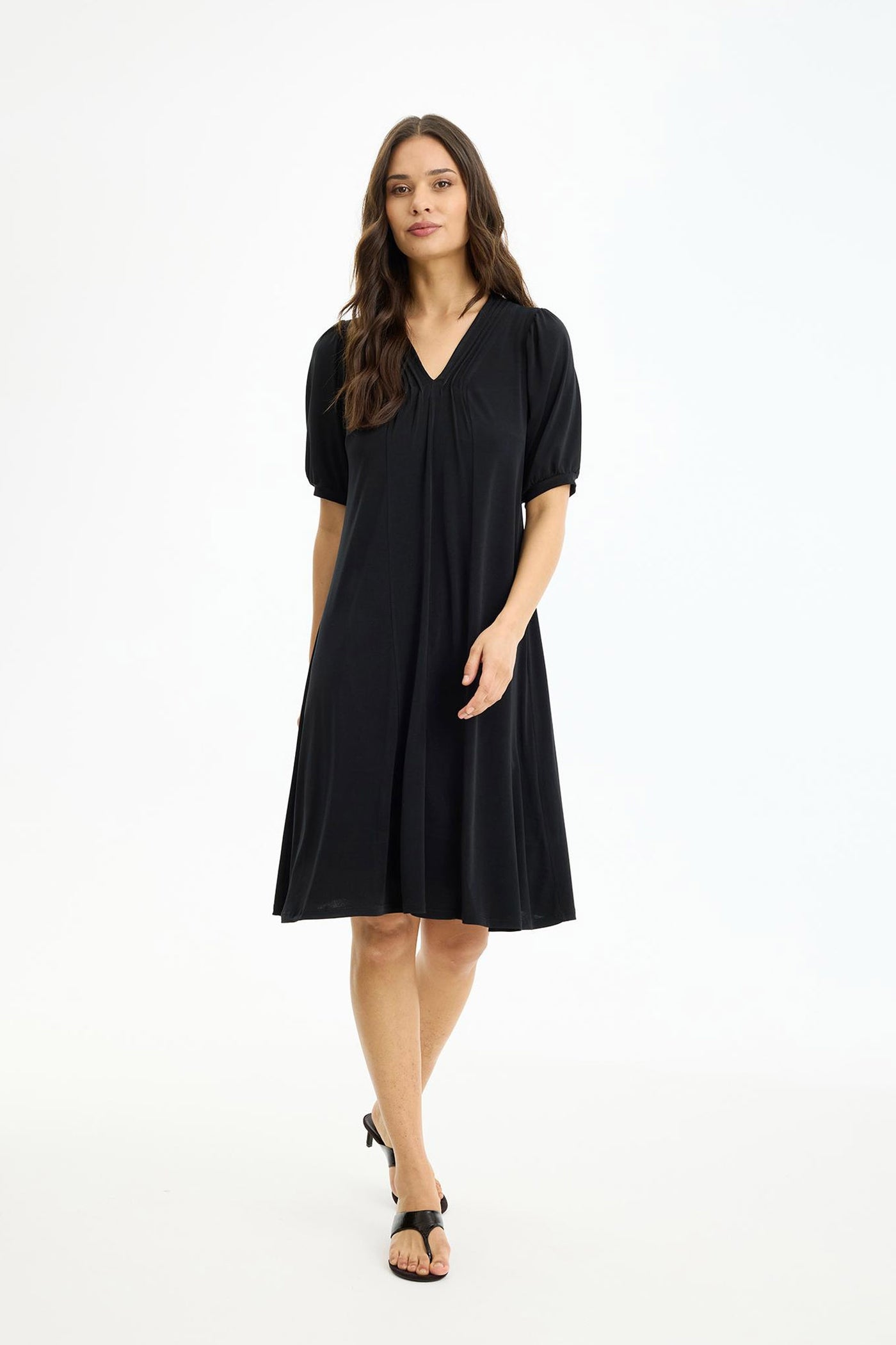 Jo dress 1/2 sleeves SORT - 17248