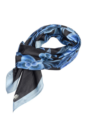 Joly, printed silk scarf 81990-Dull Black - 59805/4039