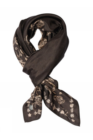 Joly, printed silk scarf 82987-After Dark - 62808/4039