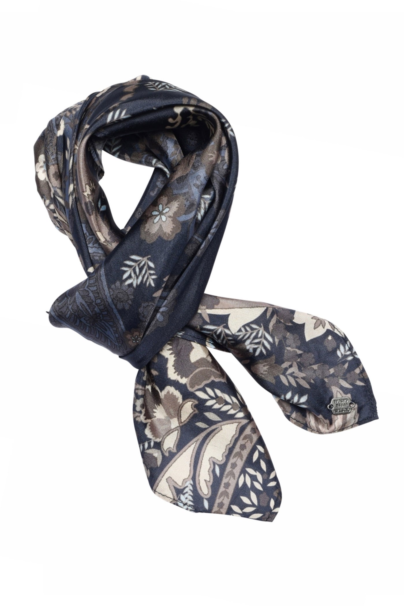 Joly, printed silk scarf 84978-Midtnight - 59805/4039