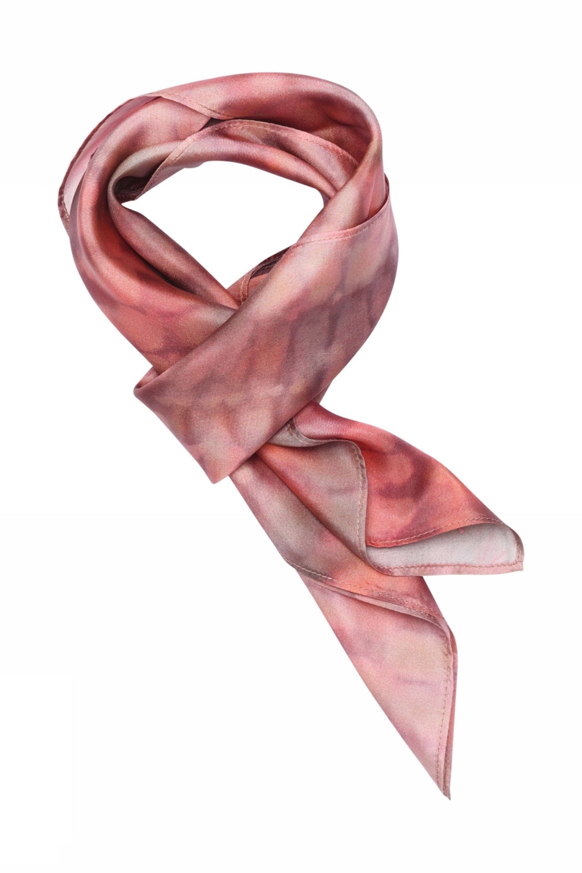 Joly, printed silk scarf 85420-Red Tones - 60803/4039