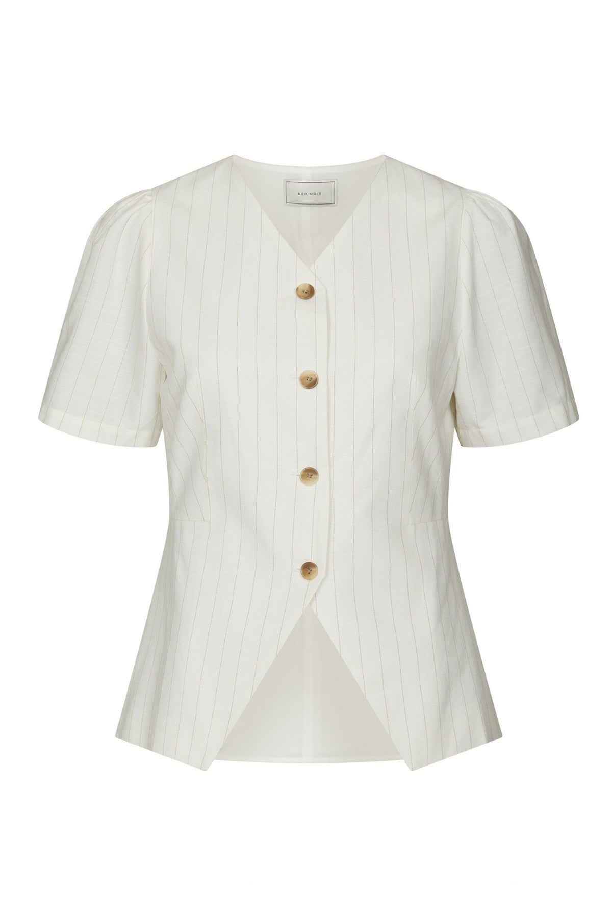 Jules Summer Stripe Blouse Taupe Stripe - 168850