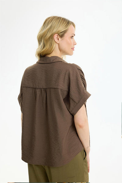 Juliane shirt Mocca - 17197 Thumbnail