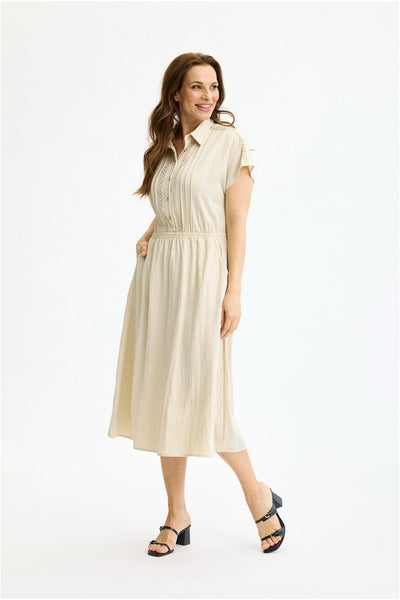 Julie dress SAND - 17106 Thumbnail