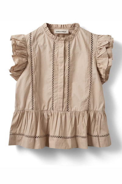 Juliensw Frill Cotton Top Feather Gray - S262145 Thumbnail