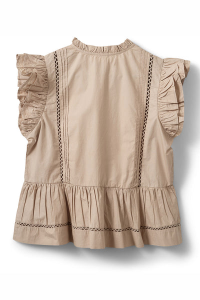 Juliensw Frill Cotton Top Feather Gray - S262145 Thumbnail