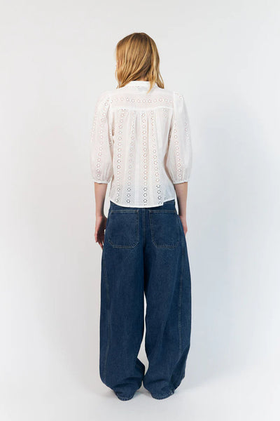 Junell Shirt 3/4 White - 26223-1004 Thumbnail