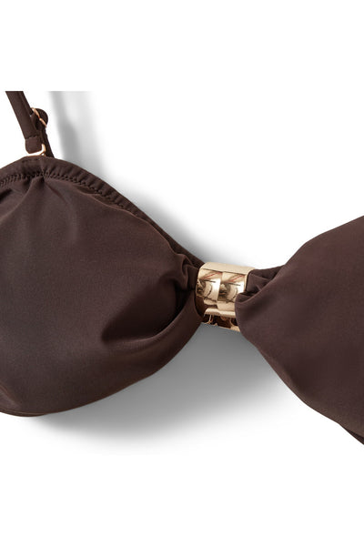 GISELASW BIKINI WITH GOLDEN BU 7162 Intense Brown - S262391 Thumbnail