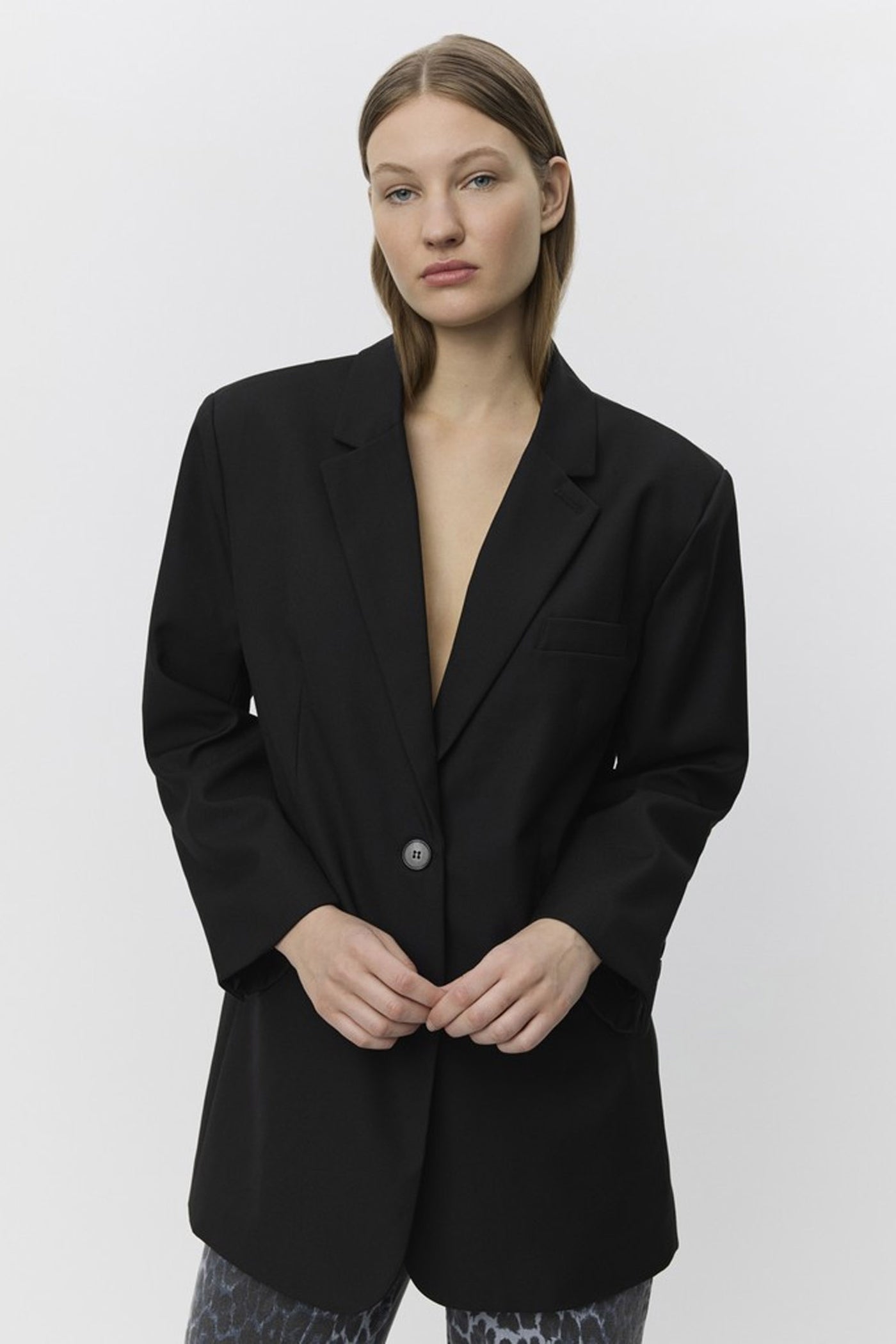 KAISW OVERSIZE BLAZER 1000 Black - SNOS698