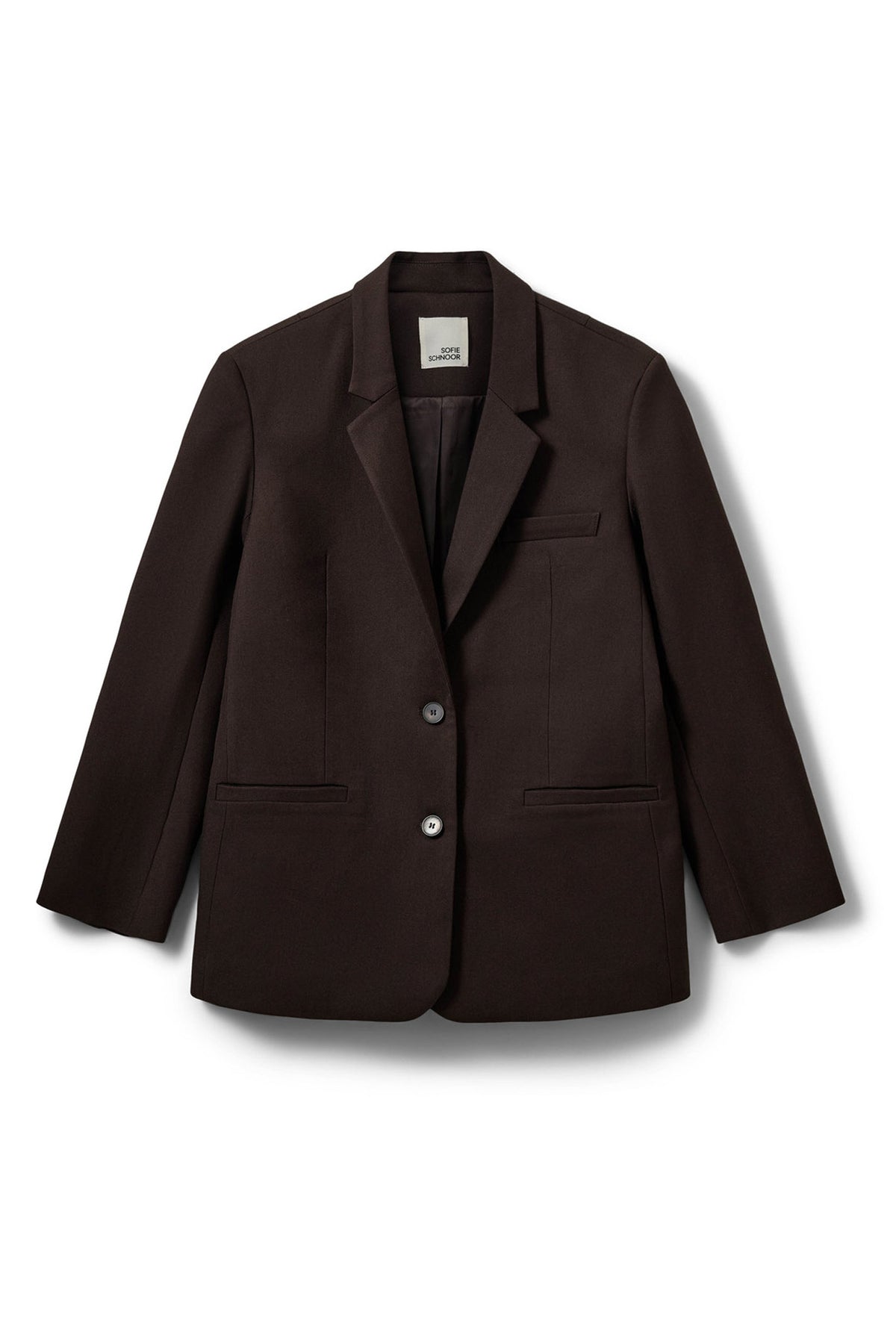 KAISW OVERSIZE BLAZER 7025 Dark brown - SNOS698
