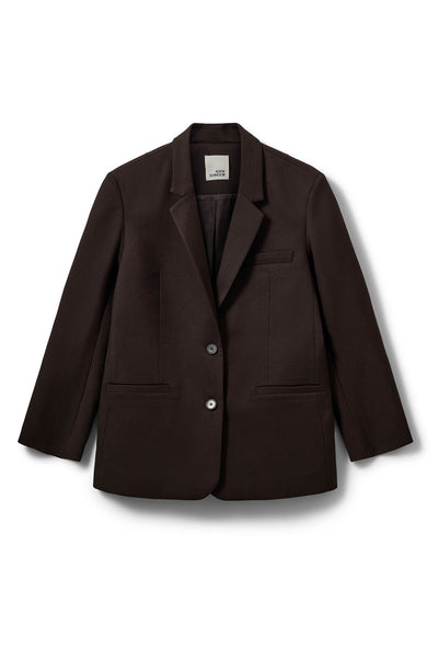 KAISW OVERSIZE BLAZER 7025 Dark brown - SNOS698 Thumbnail