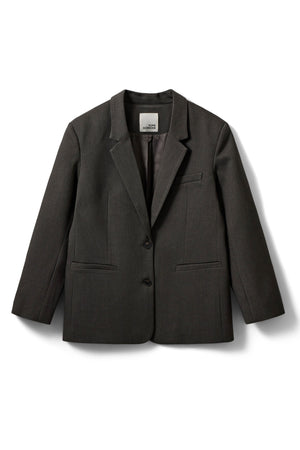 KAISW OVERSIZE BLAZER 8000 Grey Melange - SNOS698