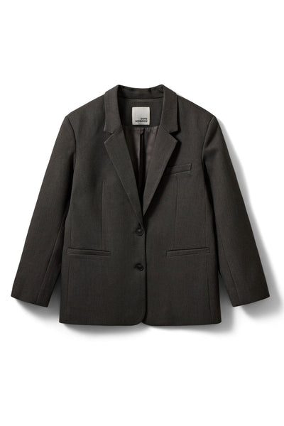 KAISW OVERSIZE BLAZER 8000 Grey Melange - SNOS698 Thumbnail