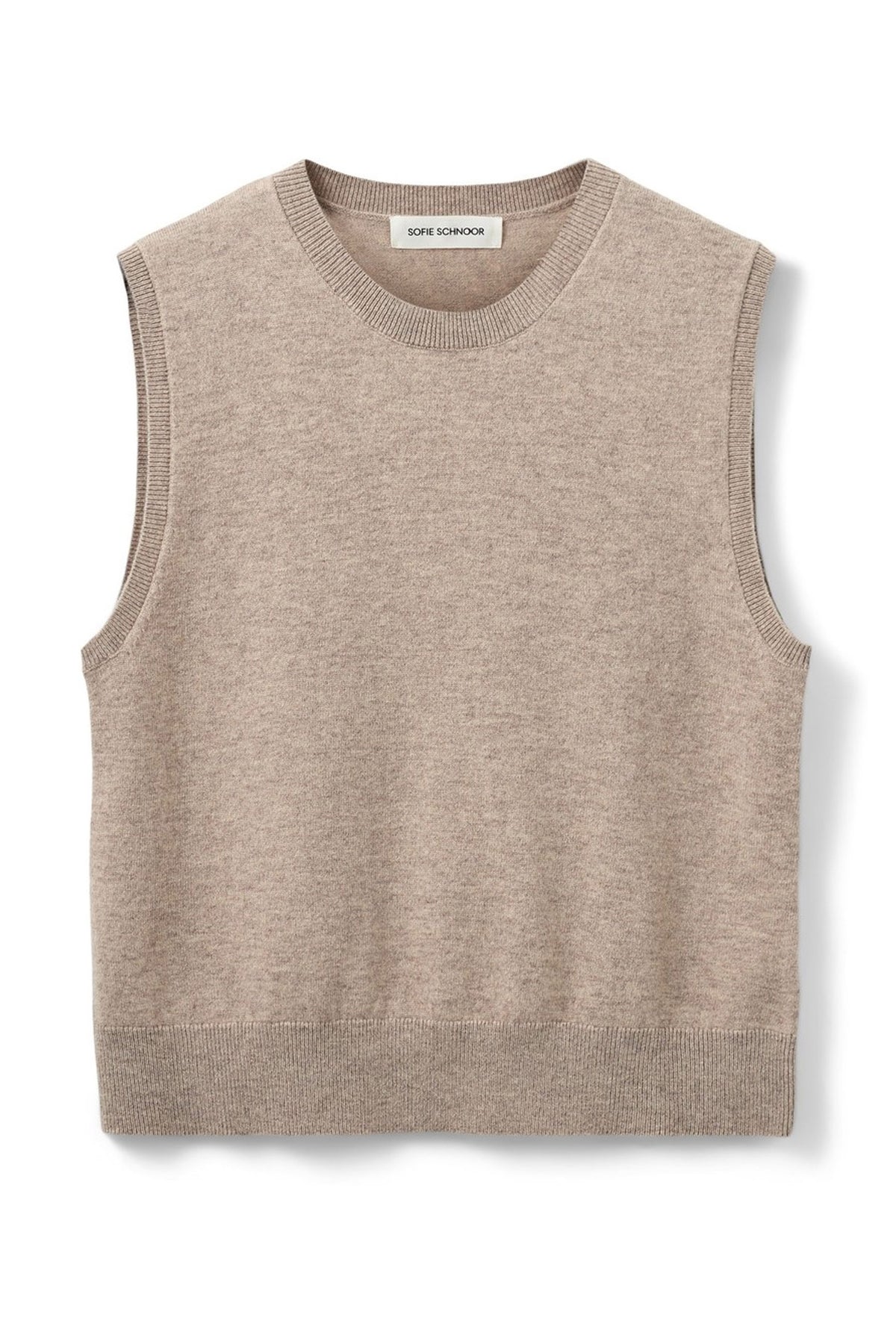 KARLISW VEST 7071 Brown melange - SNOS551