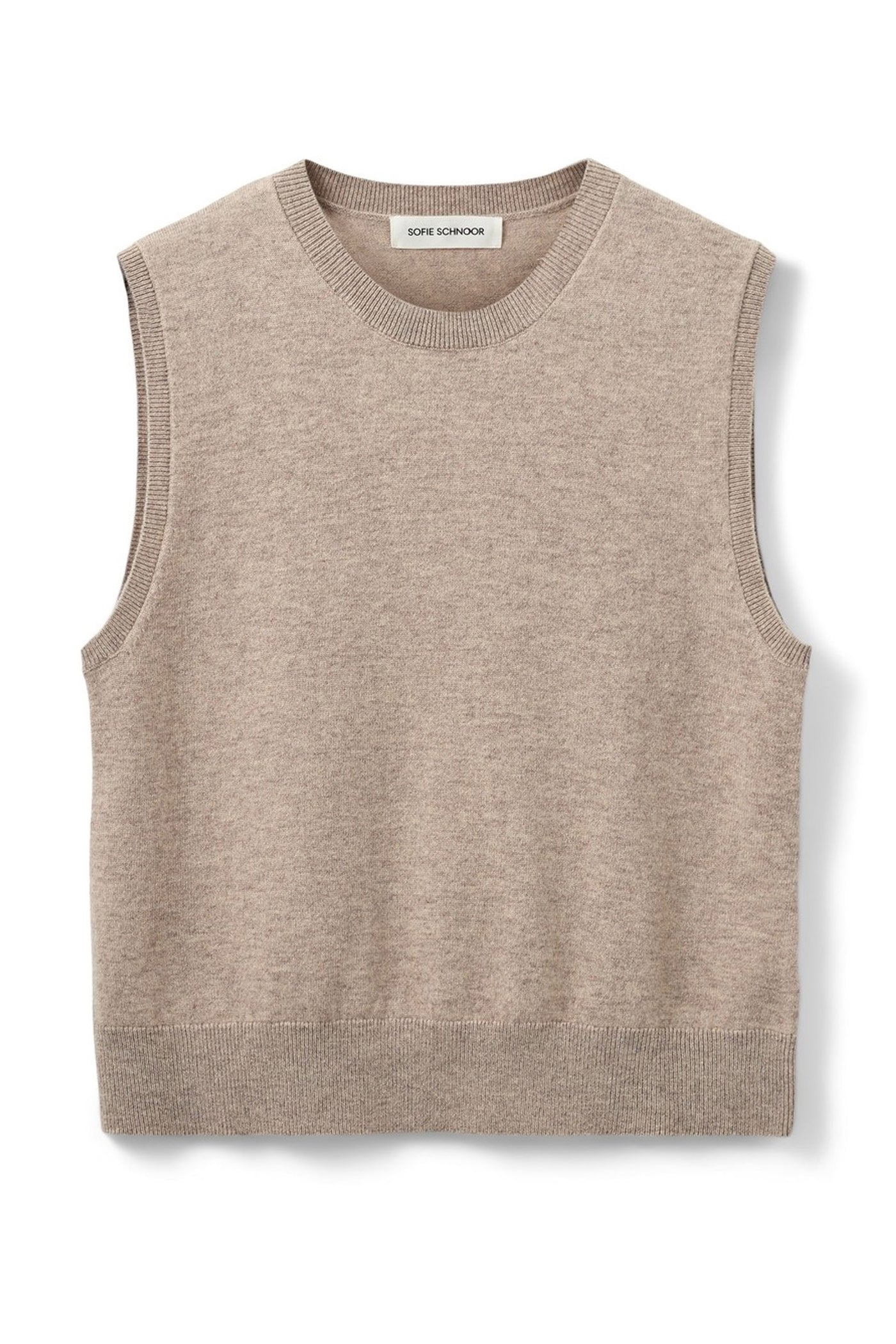 KARLISW VEST 7071 Brown melange - SNOS551