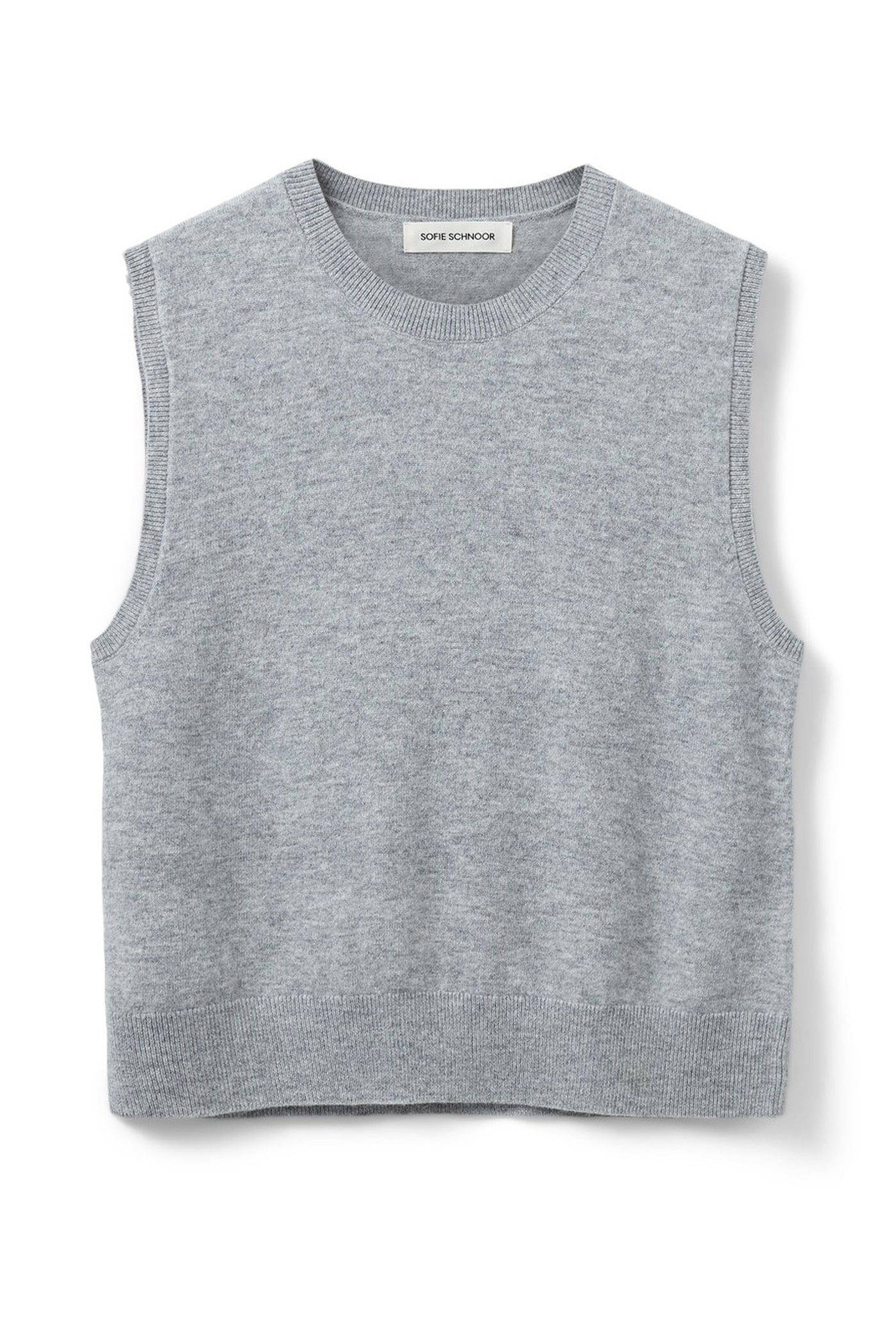 KARLISW VEST 8010 Grey melange - SNOS551