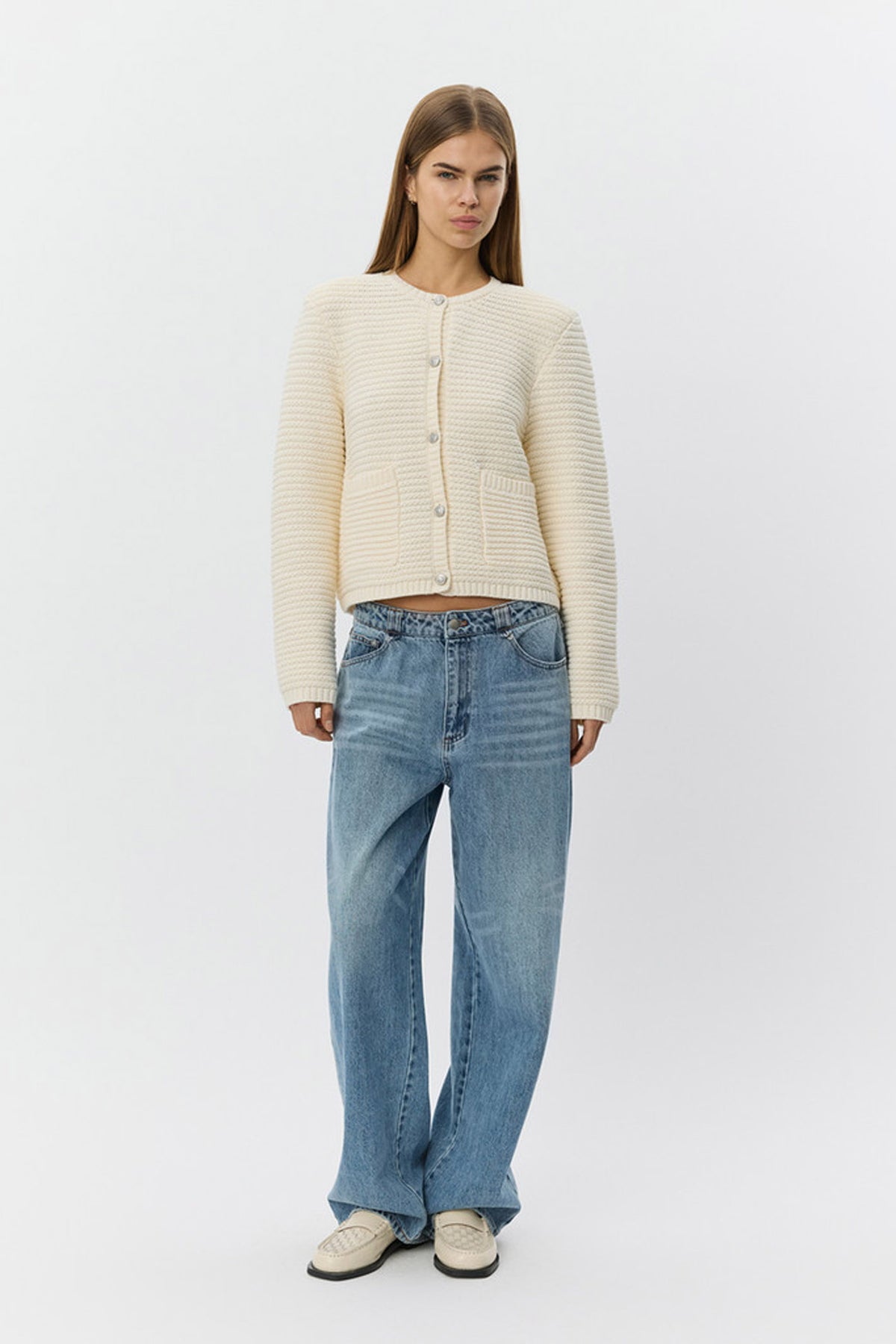 KYRASW KNIT CARDIGAN 0101 Off white - S261305
