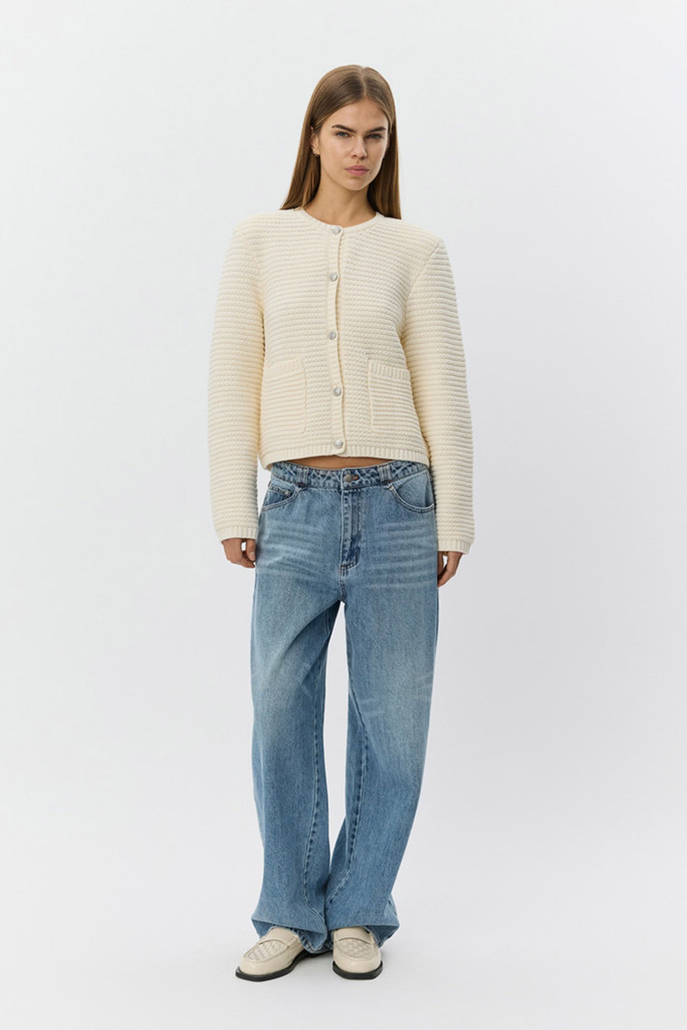 KYRASW KNIT CARDIGAN 0101 Off white - S261305