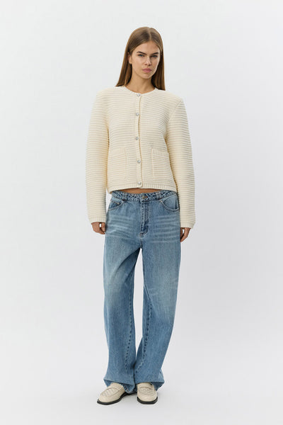 KYRASW KNIT CARDIGAN 0101 Off white - S261305 Thumbnail