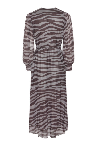 PhloxBBNora dress Brown / beige zebra print - BBW3497 Thumbnail