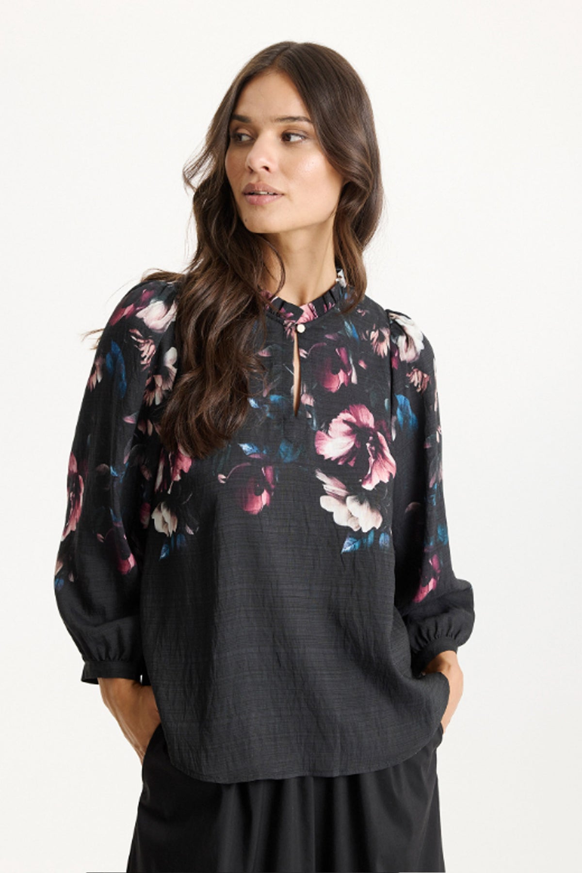 Kaitlyn blouse SORT - 16854